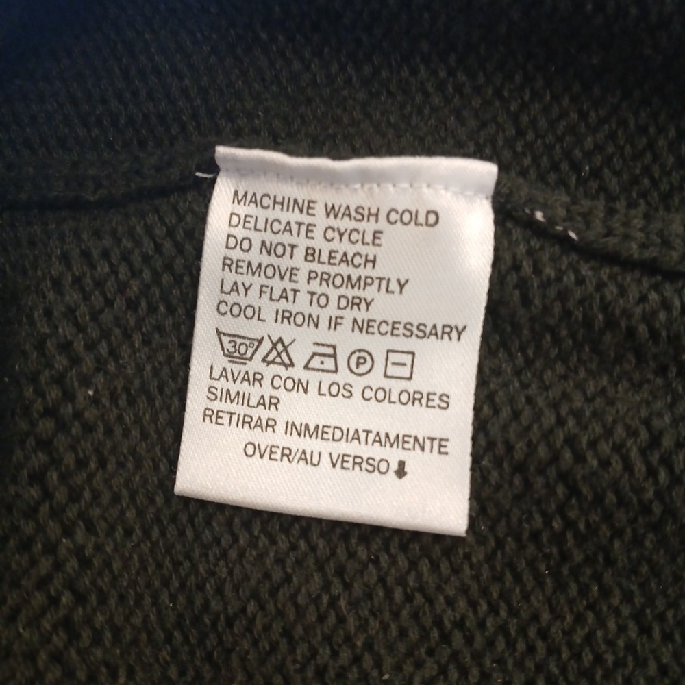 VTG 2‎ tone Liz Claiborne Sport Green Tan Women's Sweater S Jacket front zip - Picture 5 of 9